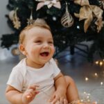 holiday season baby photo cards